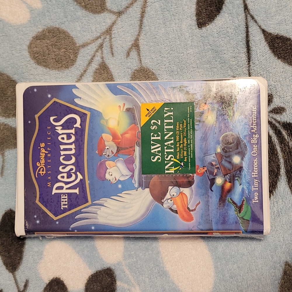 Original Unopened The Rescuers VHS